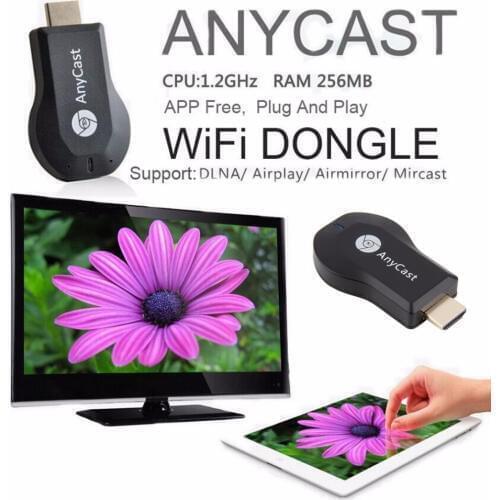 HD 1080P AnyCast M2 Plus Airplay Wifi Display TV Dongle Receiver DLNA Easy Sharing Mini TV Stick for Android IOS WINDOWS