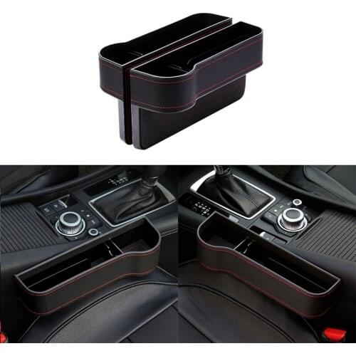 Car Seat Crevice Storage Box Seat Gap Slit Pocket Organizer Universal Car Seat Organizer Card Phone Holder Pocket