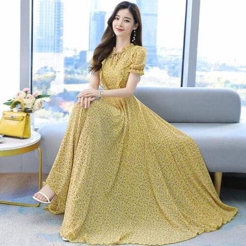 Kuoru Yellow Summer Dresses