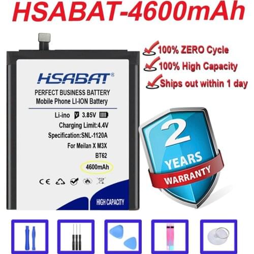 Top Brand 100% New 4600mAh BT62 Battery for MeiZu M3X, M3X Dual SIM, M3X Dual SIM TD-LTE, M682Q, for Meilan X in stock