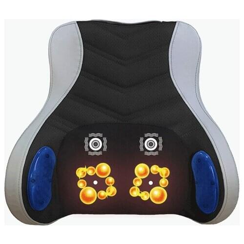 Massage pad waist car massager with multi-function, electric heating pillow for home use