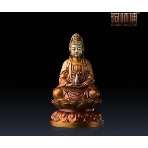 Master copper copper ornaments of the "goddess of mercy" Home Furnishing Crafts Ornament accessories living room decoration