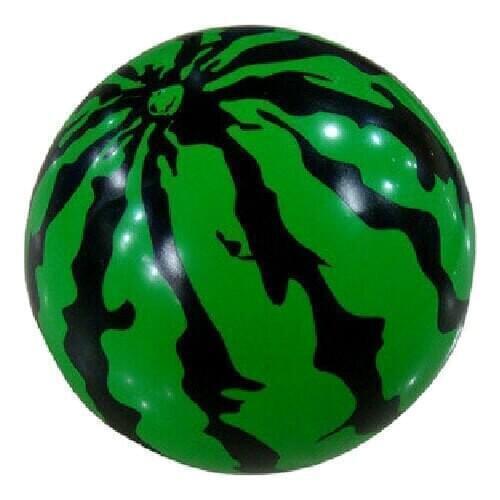 Cartoon Thick elastic Inflatable green watermelon ball Beach fitness ball toys for children