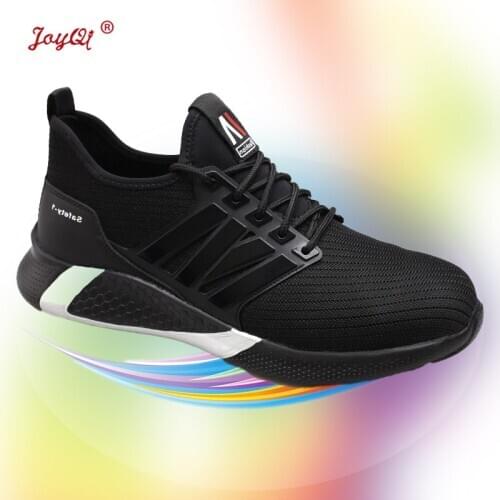 Men safety shoes breathable women work boots sneakers plus size 37-48 JOY-266