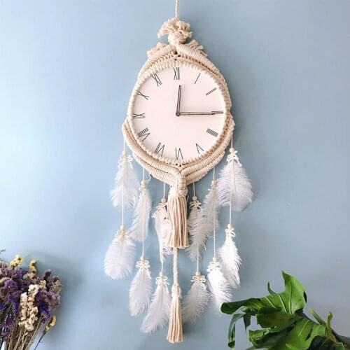 Wall Clock Nordic Design Vintage Style Watch Decorations Creative Mute Wall Clock Simple Home Wall Clock Ornaments Exquisite