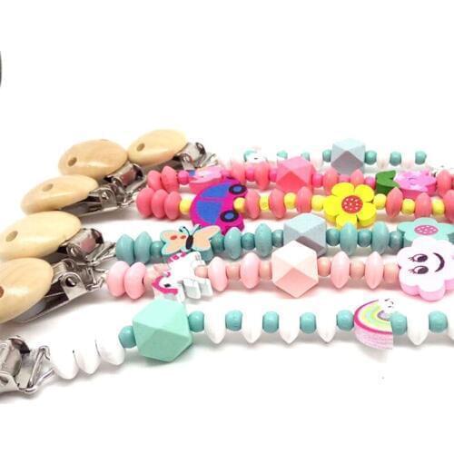 New Baby Pacifier Clip Cadena Chupete Attache Sucette Diy Charm For Baby Teething Soother Chew Toy chupete personalizado