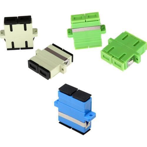 200PCS Fiber Optical adapter SC PC UPC APC OM1 OM2 OM3 factory wholesale Single mode Multimode ftth catv Kirsite Free Shipping