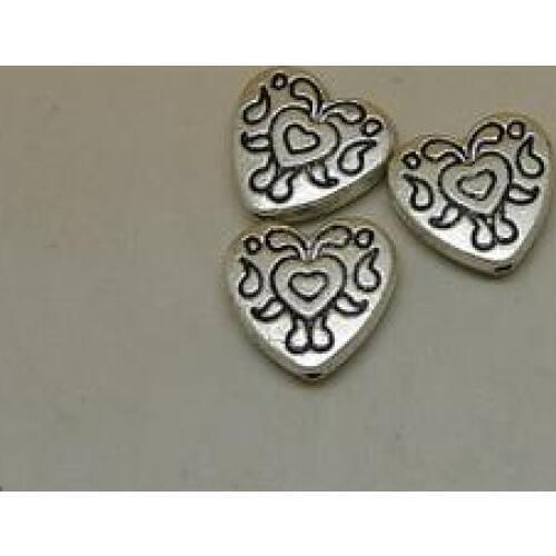 Zinc alloy pendant jewelry accessories diy handmade material charms Small peach heart pendant