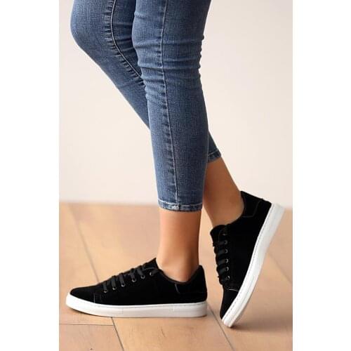 Pink Potin Shoes 006-300-21 Black Suede