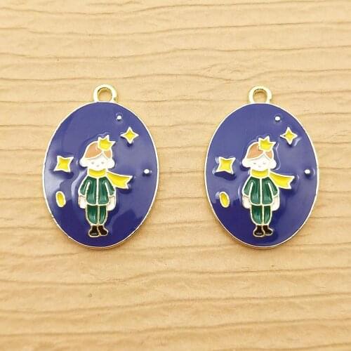 10pcs 16x23mm enamel girl charm for jewelry making fashion earring pendant cute bracelet charm necklace charms diy finding