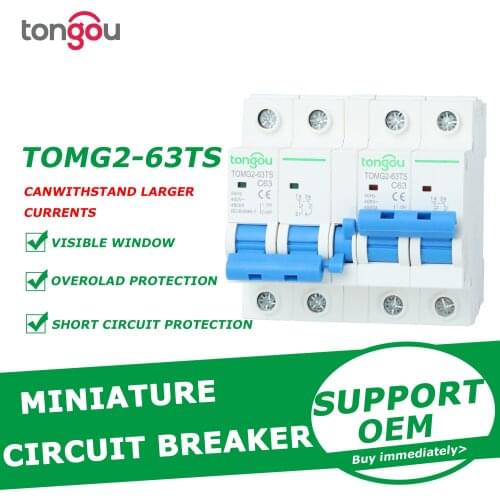 TONGOU 2P 63A MTS Dual power Manual transfer switch Circuit breaker MCB 50HZ/60HZ 400