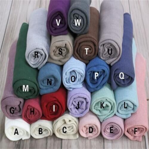 Vintage Newborn Stretch Knitted Wrap Photo Prop Infant Swaddle Blanket Backdrop Background Baby Photography Props