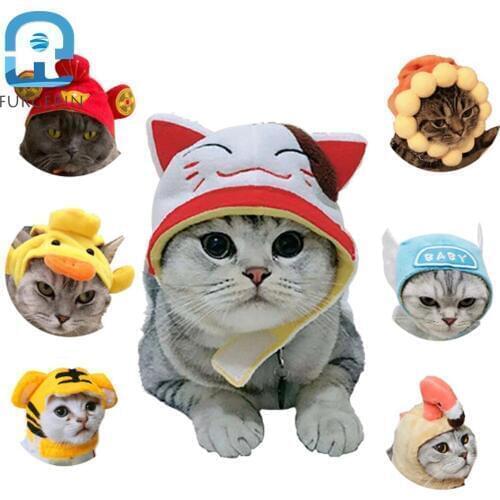 FURGERIN Funny Pet Dog Cat Cap Costume Animals Shapes cat hat for dog cap for Cat Costumes Small Dogs Kitten party costume