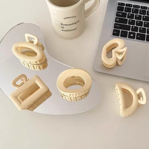 2021 Korean Fashion Grab Clip Large Acetate Hair Clip Crab Hair Claws for Women Girl Hair Accessories Hair Style Make