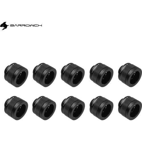 10PCS BARROWCH G1 / 4" OD14mm 16mm hard tube manual compression fittings, used for computer water cooling fittings FBYKNF-14 /16