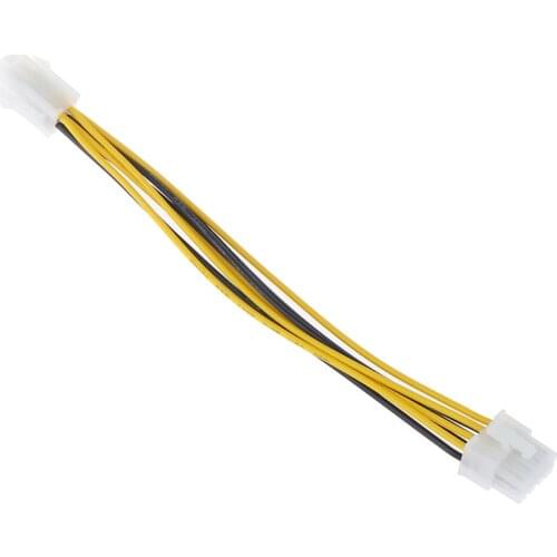 1 pcs 4 Pin Male to 8 Pin Female CPU Power Converter Cable Lead Adapter 4Pin to 8pin Office Supplies