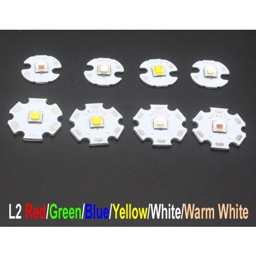 1PCS CREE XML2 LED XM-L2 Diode T6 U2 10W WHITE Neutral Warm White Flashlight chip bulb Red Green Blue UV High Power LED Emitter