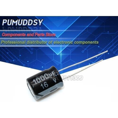 10PCS Electrolytic Capacitor 16V1000UF 16V 1000UF Volume 8*16MM