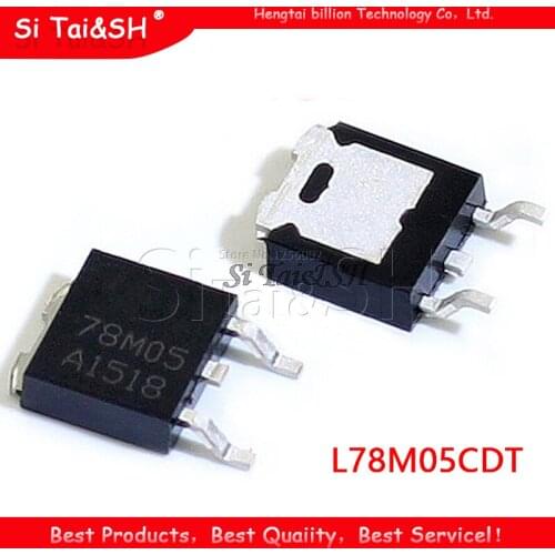 10pcs L78M05CDT TO252 L78M05 TO-252 78M05 POSITIVE VOLTAGE REGULATORS new and original
