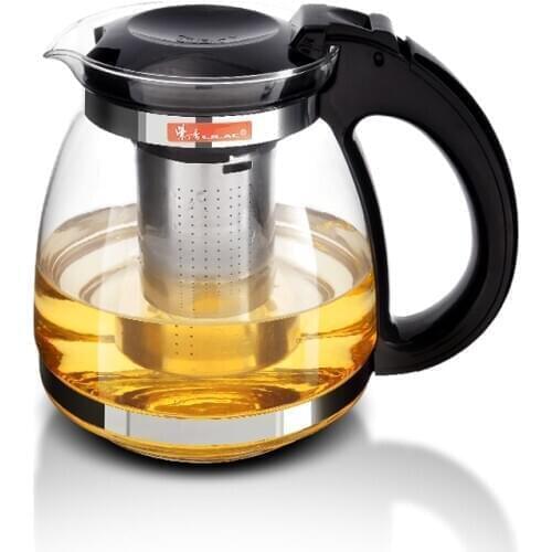 2020 Hot Sale Genuine 1500ml Glass Teapot Home & Office Tea Pot Kettle Drinkware Heat-resistan Stainless Steel Strainer