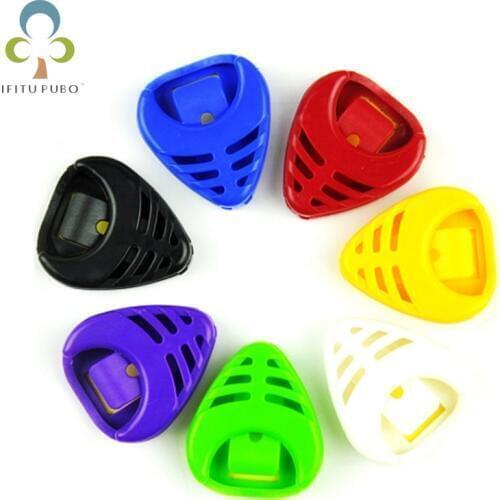 5Pcs/lot NEW Durable Alice Plastic Guitar Pick Picks Collection Holder Accessories Case Box Acoustic Electric Parts GYH