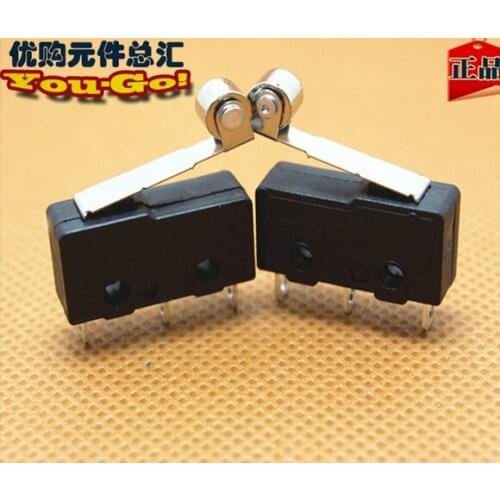 50pcs KW-1-2 Miniature Micro Switch straight hand limit switch