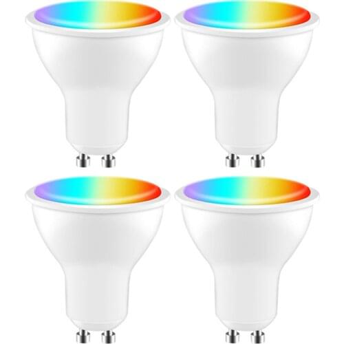 5wRGB+CW GU10 Spotlight WiFi Smart Bulb 5W LED Parts Equipment Supplies Accessories 18.5x106mm Wireless App For Home Light Lamp