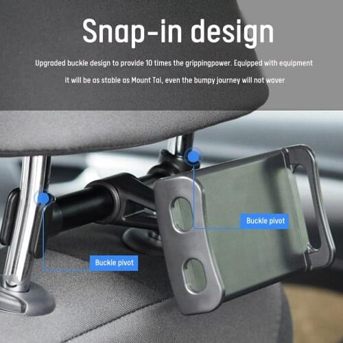 Car Rear Pillow Phone Holder Tablet Car Stand Seat Rear Headrest Mounting Bracket for Apple X8 IPad Mini Tablet 4-11 Inch
