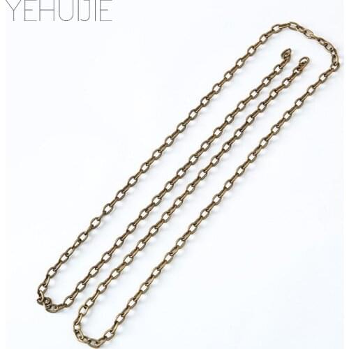 Bronze Gold Filled Solid Personalized bag for ladies Accessories Keychain Charms Minimalist Chain cable length 2020 New
