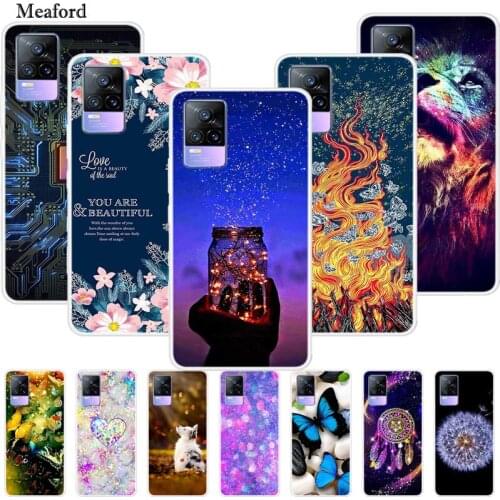 For VIVO Y73 2021 Case Luxury Silicone TPU Soft Cover Phone Case For VIVO Y 73 2021 Coque Protector Shockproof Cute Bumper Funda
