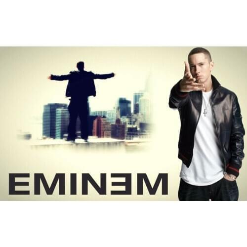 Home Decor Eminem Music Star 9-Silk Art Poster Wall Sicker Decoration Gift
