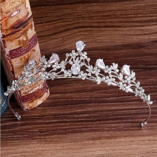 Elegant Classic Crystal Wedding Bridal Hair Jewelry Accessories Headpieces Women Headbands Princess Tiaras and Crowns