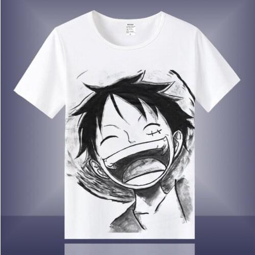 Cartoon One Piece T Shirt Women/Men Monkey D Luffy Roronoa Zoro Casual Summer T-Shirt Japanese Anime Top Tee Cosplay Costume
