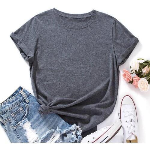 HLSTOLOUGO Women's Plain T-shirts