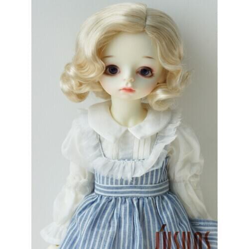 JD338 7-8inch 8-9inch 9-10inch Retro Monroe wave Synthetic Mohair doll wigs 1/4 1/3 MSD SD BJD accessories