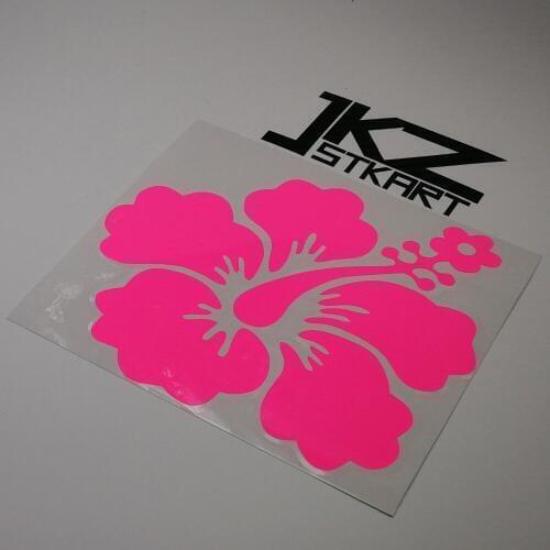 JKZ STKART Vinyl Die Cut Car Sticker Decals Flower 12x12 cm for Motor Bike Laptop Helmet Decorated Stickers