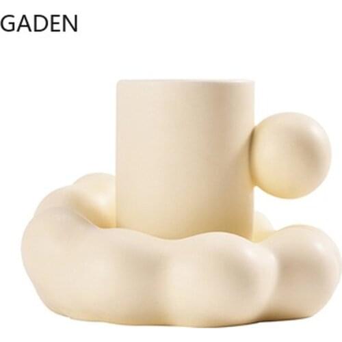 280ml Coffee Cup Home Ceramic Mug Creative Cloud Shape Milk Mug Living Room Desktop Decoration Kitchen Bar Drinking Utensils