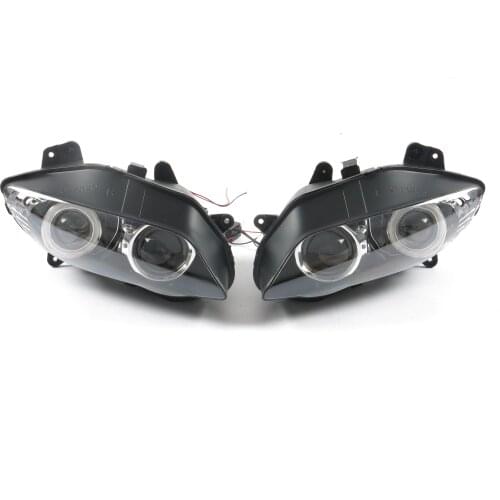 Motorcycle headlight w angel eyes 2004 2005 2006 Models for YAMAHA YZF-R1 YAMAHA R1 head lamp