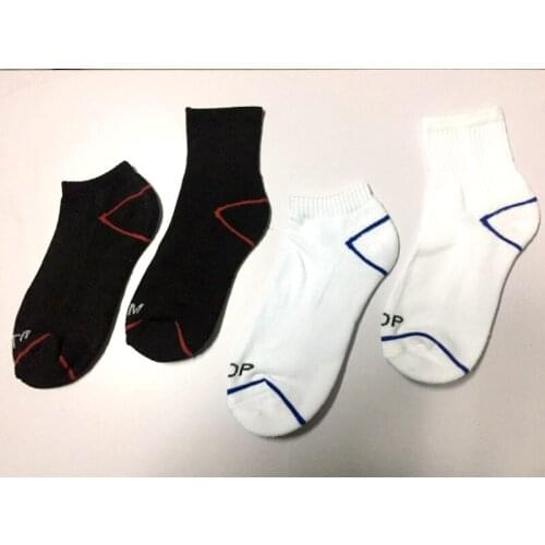 3 pairs Original white socks control short tube soles striped letters towel thickened tennis sports trendy men