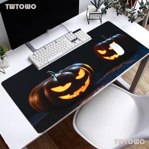 New Large Size Gaming Mouse Pad Natural Rubber Mouse Pad Office Decoration Home Mouse Pad Pumpkin Lantern