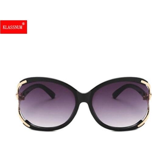 Oversized Lady Sun Glasses Brown Black Round Frame Sunglasses Women Retro Brand Designer Glasses Female Outdoor Driving Eyewear