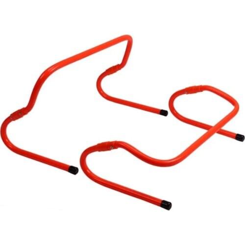 Factory wholesale high quality ABS 2nd edition foldable and portable 2 in 1 soccer training speed agility hurdle with carry bag