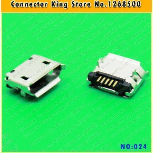 Tablet PC MINI USB Jack Long 5P Mobile Phone Micro USB connector 5pin 2 DIP foot,Charging Port for Nokia/Lenovo/OPPO,MC-024