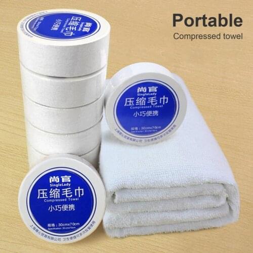 Outdoor Travel Portable Compressed Towel Easy to Use Hygienic Skin-friendly Disposable Face Compressed Towels for Camping Supply