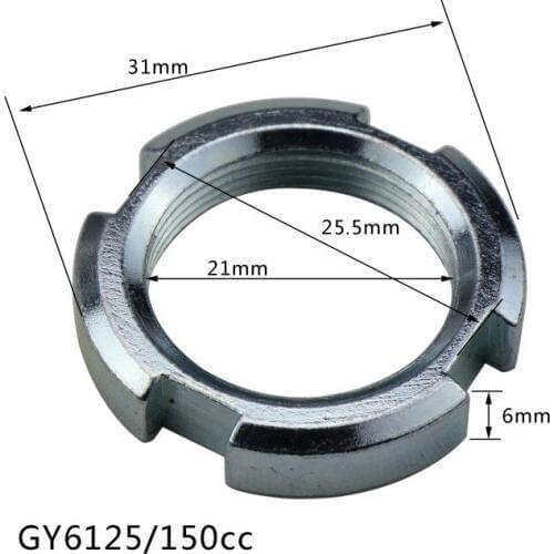 Overrun Clutch Anti Screw Lock Nut Crankshaft Screws Startup Disk Nut Cap for GY6 125cc 150cc