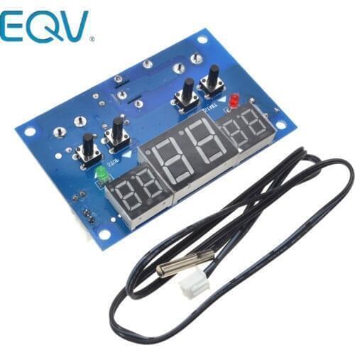 1PCS DC12V thermostat Intelligent digital thermostat temperature controller With NTC sensor W1401 led display