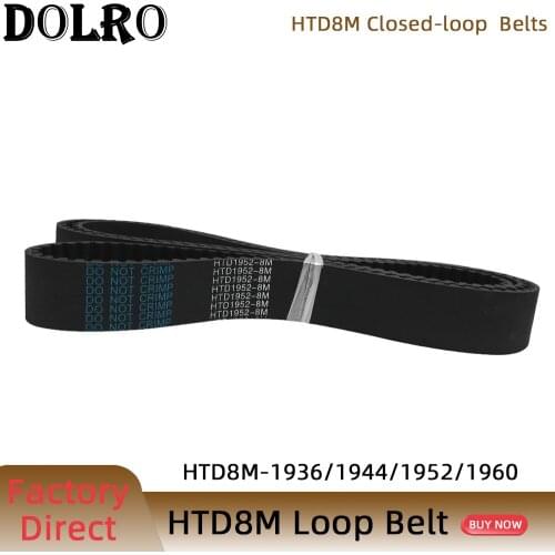 HTD 8M synchronous belt C=1936/1944/1952/1960width 15/20/25/30/40/50mm Teeth 242 243 244 245 HTD8M Timing Belt 1936-8M 1944-8M