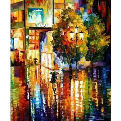 Modern art paintings for sale joy reflections knife oil painting Landscape for living room Hand painted