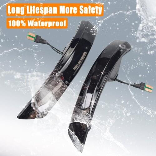 LED Turn Signal Light Flowing Water Blinker Sequential Mirror Indicator Blinker For Ford Focus 2 3 Mk2 Mk3 For Mondeo Mk4 EU