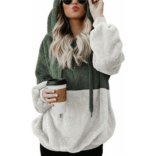Plus Size 6XL Winter Fleece Womens Sweater Casual Harajuku Hooded Sweater Women Fashion Jumpers Pull Femme Hiver Jersey Mujer